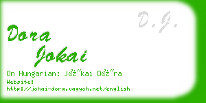 dora jokai business card